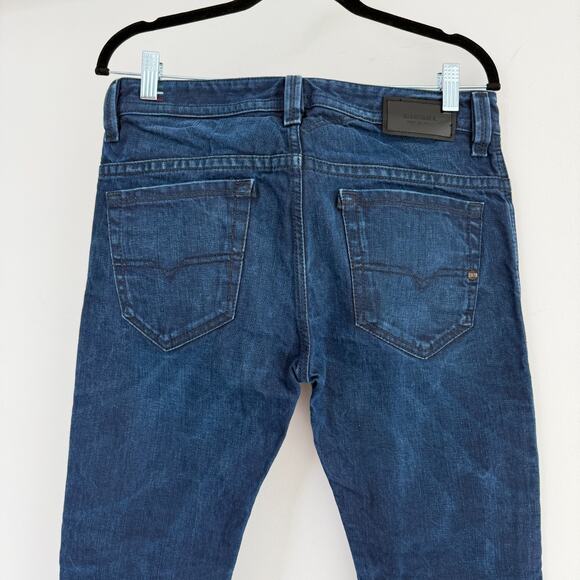 Diesel Jeans Mens 29 Blue Thavar Slim Skinny 3D Denim Made in Italy 26'' Inseam - Picture 7 of 15